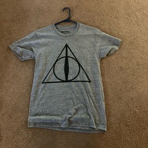 Small Grey Harry Potter, Deathly Hallows Tee Shirt